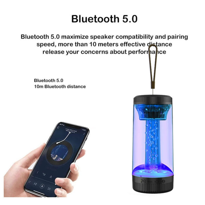 Altavoz Bluetooth inalámbrico para exteriores con luz de ambiente RGB portátil Z15