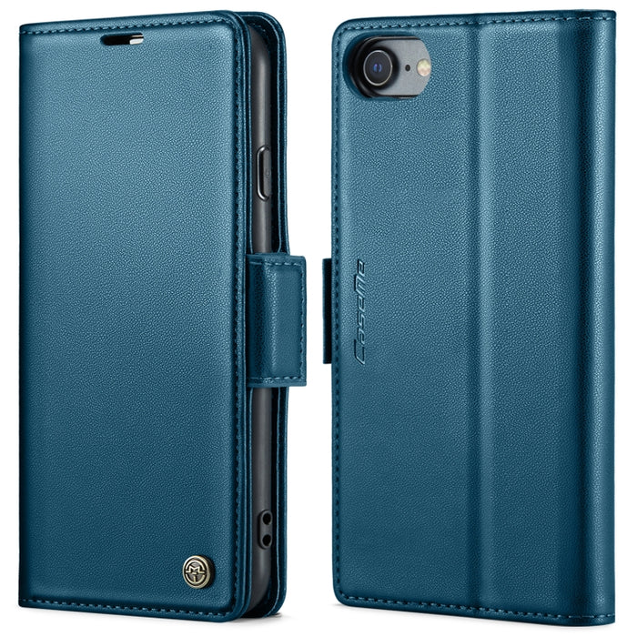 CaseMe 023 Mariposa Hebilla Litchi Textura RFID Funda de cuero antirrobo para teléfono