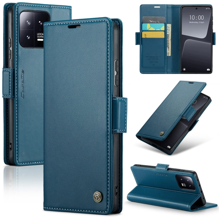 CaseMe 023 Mariposa Hebilla Litchi Textura RFID Funda de cuero antirrobo para teléfono, For Xiaomi Poco X5 Pro 5G, For Xiaomi Poco X5 5G, For Xiaomi Redmi 11A/12C, For Xiaomi 13 Lite, For Xiaomi 13 Pro, For Xiaomi 13                                    ...