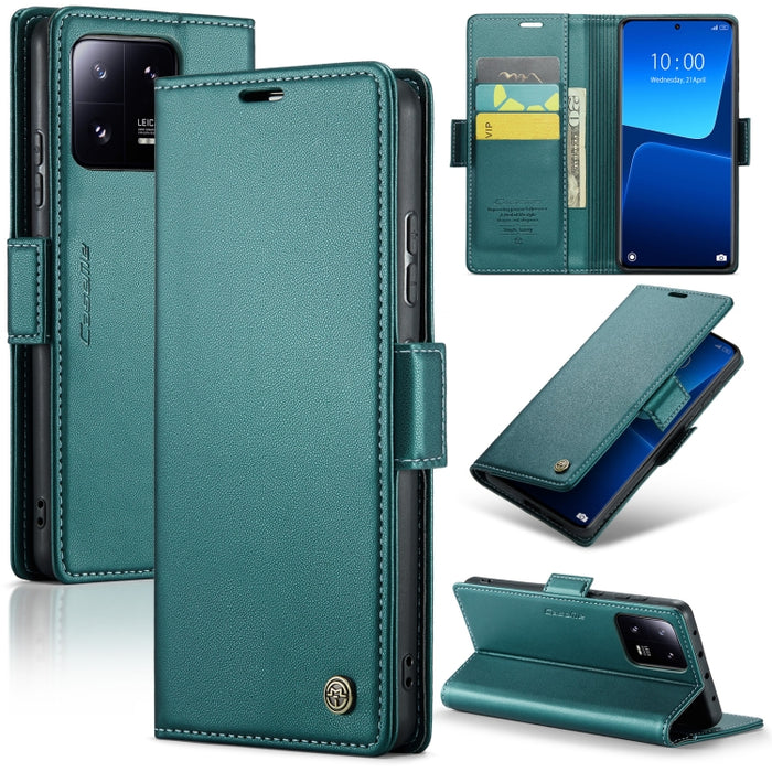 CaseMe 023 Mariposa Hebilla Litchi Textura RFID Funda de cuero antirrobo para teléfono, For Xiaomi Poco X5 Pro 5G, For Xiaomi Poco X5 5G, For Xiaomi Redmi 11A/12C, For Xiaomi 13 Lite, For Xiaomi 13 Pro, For Xiaomi 13                                    ...