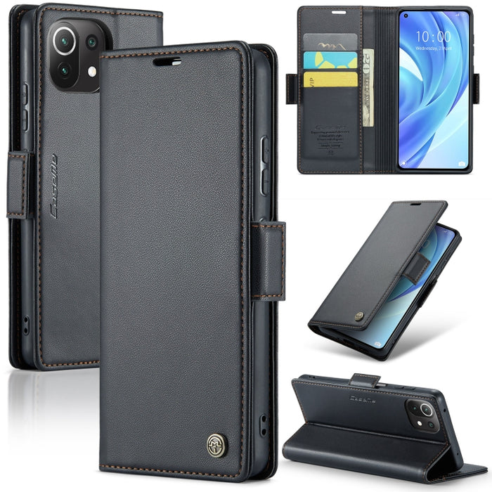 CaseMe 023 Mariposa Hebilla Litchi Textura RFID Funda de cuero antirrobo para teléfono, For Xiaomi Poco X5 Pro 5G, For Xiaomi Poco X5 5G, For Xiaomi Redmi 11A/12C, For Xiaomi 13 Lite, For Xiaomi 13 Pro, For Xiaomi 13                                    ...