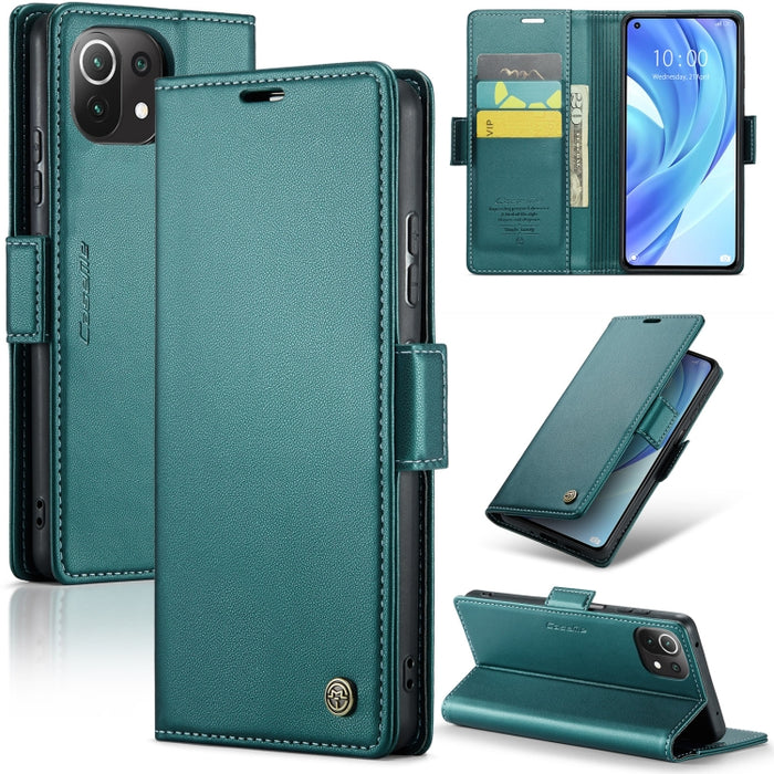 CaseMe 023 Mariposa Hebilla Litchi Textura RFID Funda de cuero antirrobo para teléfono, For Xiaomi Poco X5 Pro 5G, For Xiaomi Poco X5 5G, For Xiaomi Redmi 11A/12C, For Xiaomi 13 Lite, For Xiaomi 13 Pro, For Xiaomi 13                                    ...
