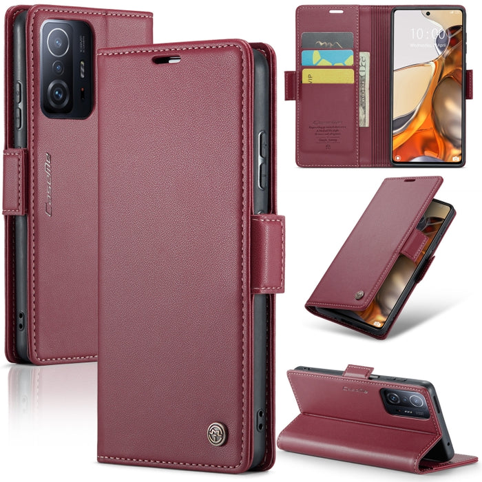 CaseMe 023 Mariposa Hebilla Litchi Textura RFID Funda de cuero antirrobo para teléfono, For Xiaomi Poco X5 Pro 5G, For Xiaomi Poco X5 5G, For Xiaomi Redmi 11A/12C, For Xiaomi 13 Lite, For Xiaomi 13 Pro, For Xiaomi 13                                    ...