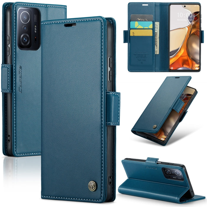 CaseMe 023 Mariposa Hebilla Litchi Textura RFID Funda de cuero antirrobo para teléfono, For Xiaomi Poco X5 Pro 5G, For Xiaomi Poco X5 5G, For Xiaomi Redmi 11A/12C, For Xiaomi 13 Lite, For Xiaomi 13 Pro, For Xiaomi 13                                    ...