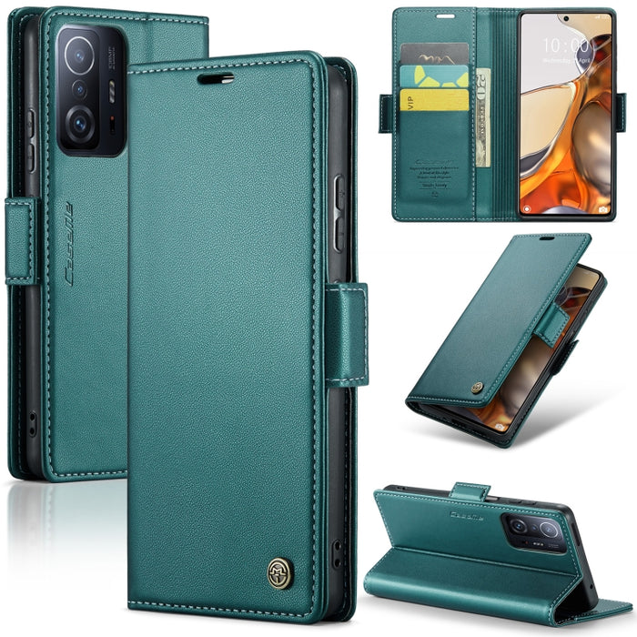 CaseMe 023 Mariposa Hebilla Litchi Textura RFID Funda de cuero antirrobo para teléfono, For Xiaomi Poco X5 Pro 5G, For Xiaomi Poco X5 5G, For Xiaomi Redmi 11A/12C, For Xiaomi 13 Lite, For Xiaomi 13 Pro, For Xiaomi 13                                    ...