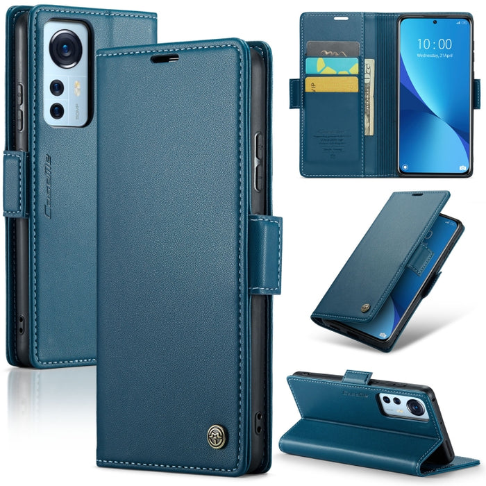 CaseMe 023 Mariposa Hebilla Litchi Textura RFID Funda de cuero antirrobo para teléfono, For Xiaomi Poco X5 Pro 5G, For Xiaomi Poco X5 5G, For Xiaomi Redmi 11A/12C, For Xiaomi 13 Lite, For Xiaomi 13 Pro, For Xiaomi 13                                    ...