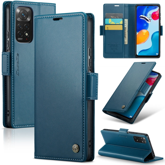 CaseMe 023 Mariposa Hebilla Litchi Textura RFID Funda de cuero antirrobo para teléfono, For Xiaomi Poco X5 Pro 5G, For Xiaomi Poco X5 5G, For Xiaomi Redmi 11A/12C, For Xiaomi 13 Lite, For Xiaomi 13 Pro, For Xiaomi 13                                    ...
