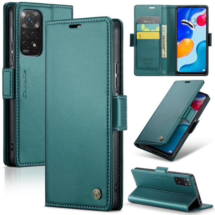 CaseMe 023 Mariposa Hebilla Litchi Textura RFID Funda de cuero antirrobo para teléfono, For Xiaomi Poco X5 Pro 5G, For Xiaomi Poco X5 5G, For Xiaomi Redmi 11A/12C, For Xiaomi 13 Lite, For Xiaomi 13 Pro, For Xiaomi 13                                    ...