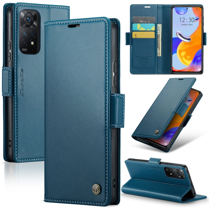 CaseMe 023 Mariposa Hebilla Litchi Textura RFID Funda de cuero antirrobo para teléfono, For Xiaomi Poco X5 Pro 5G, For Xiaomi Poco X5 5G, For Xiaomi Redmi 11A/12C, For Xiaomi 13 Lite, For Xiaomi 13 Pro, For Xiaomi 13                                    ...