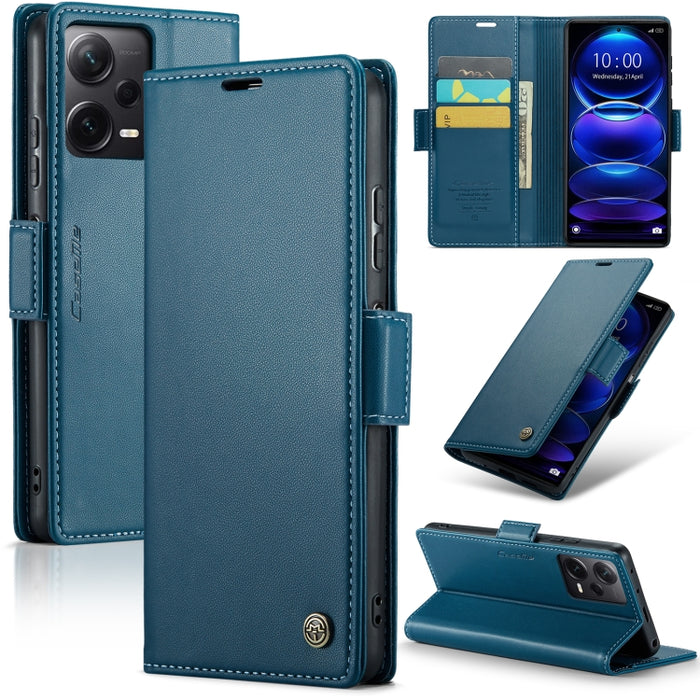 CaseMe 023 Mariposa Hebilla Litchi Textura RFID Funda de cuero antirrobo para teléfono, For Xiaomi Redmi Note 13 Pro 4G, For Xiaomi Redmi Note 13 4G, For Xiaomi Redmi 13C 4G / 13C 5G, For Xiaomi Poco C65 4G, For Xiaomi Poco X6 Pro 5G/Redmi K70E 5G     ...