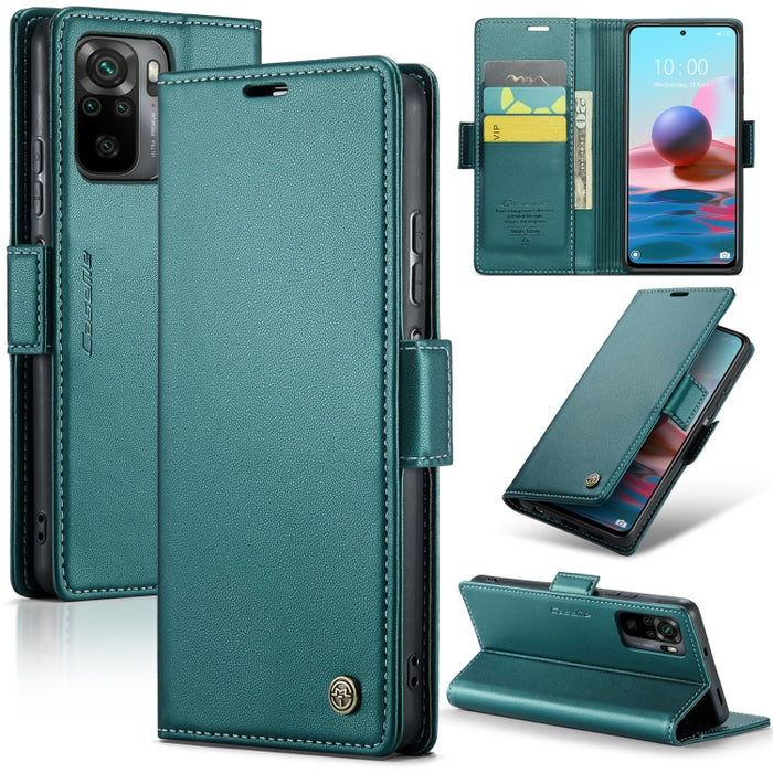 CaseMe 023 Mariposa Hebilla Litchi Textura RFID Funda de cuero antirrobo para teléfono, For Xiaomi Poco X5 Pro 5G, For Xiaomi Poco X5 5G, For Xiaomi Redmi 11A/12C, For Xiaomi 13 Lite, For Xiaomi 13 Pro, For Xiaomi 13                                    ...