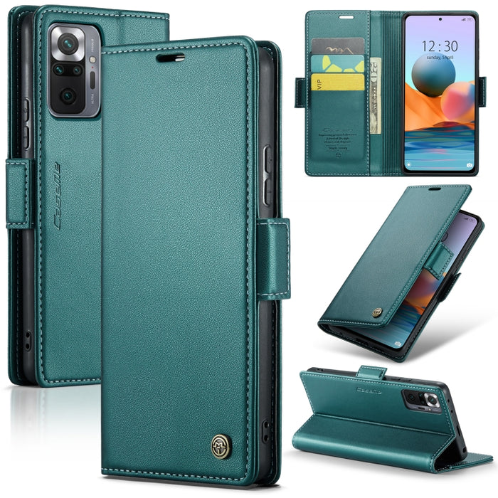CaseMe 023 Mariposa Hebilla Litchi Textura RFID Funda de cuero antirrobo para teléfono, For Xiaomi Poco X5 Pro 5G, For Xiaomi Poco X5 5G, For Xiaomi Redmi 11A/12C, For Xiaomi 13 Lite, For Xiaomi 13 Pro, For Xiaomi 13                                    ...