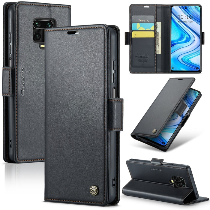 CaseMe 023 Mariposa Hebilla Litchi Textura RFID Funda de cuero antirrobo para teléfono, For Xiaomi Poco X5 Pro 5G, For Xiaomi Poco X5 5G, For Xiaomi Redmi 11A/12C, For Xiaomi 13 Lite, For Xiaomi 13 Pro, For Xiaomi 13                                    ...