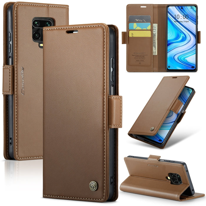 CaseMe 023 Mariposa Hebilla Litchi Textura RFID Funda de cuero antirrobo para teléfono, For Xiaomi Poco X5 Pro 5G, For Xiaomi Poco X5 5G, For Xiaomi Redmi 11A/12C, For Xiaomi 13 Lite, For Xiaomi 13 Pro, For Xiaomi 13                                    ...