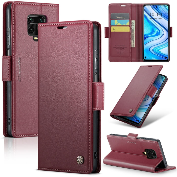 CaseMe 023 Mariposa Hebilla Litchi Textura RFID Funda de cuero antirrobo para teléfono, For Xiaomi Poco X5 Pro 5G, For Xiaomi Poco X5 5G, For Xiaomi Redmi 11A/12C, For Xiaomi 13 Lite, For Xiaomi 13 Pro, For Xiaomi 13                                    ...