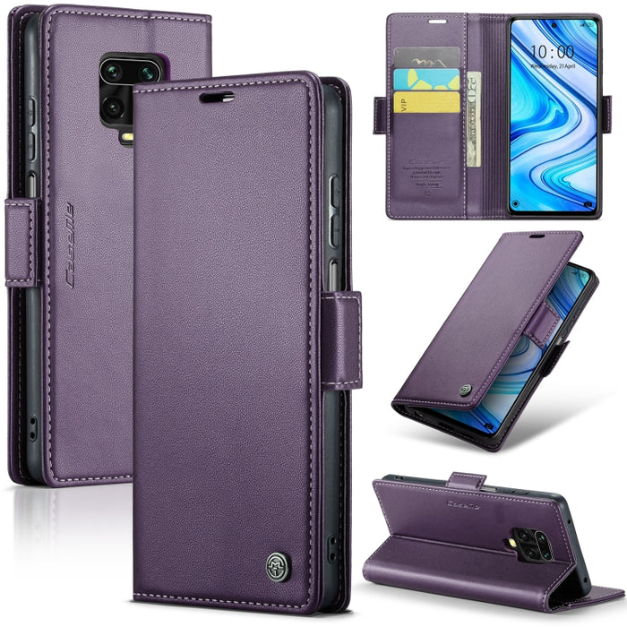 CaseMe 023 Mariposa Hebilla Litchi Textura RFID Funda de cuero antirrobo para teléfono, For Xiaomi Poco X5 Pro 5G, For Xiaomi Poco X5 5G, For Xiaomi Redmi 11A/12C, For Xiaomi 13 Lite, For Xiaomi 13 Pro, For Xiaomi 13                                    ...