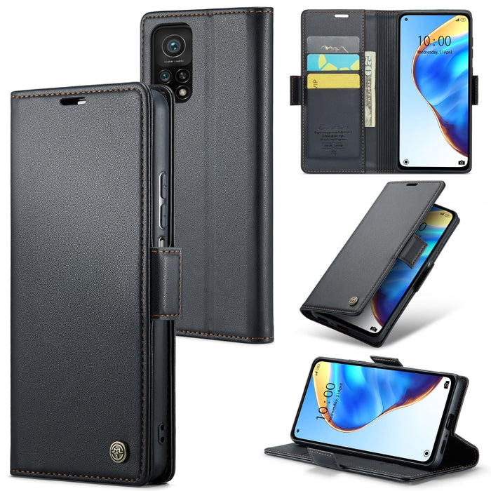 CaseMe 023 Mariposa Hebilla Litchi Textura RFID Funda de cuero antirrobo para teléfono, For Xiaomi Poco X5 Pro 5G, For Xiaomi Poco X5 5G, For Xiaomi Redmi 11A/12C, For Xiaomi 13 Lite, For Xiaomi 13 Pro, For Xiaomi 13                                    ...