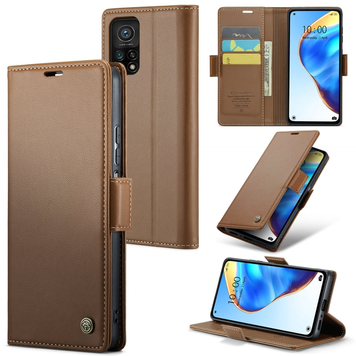 CaseMe 023 Mariposa Hebilla Litchi Textura RFID Funda de cuero antirrobo para teléfono, For Xiaomi Poco X5 Pro 5G, For Xiaomi Poco X5 5G, For Xiaomi Redmi 11A/12C, For Xiaomi 13 Lite, For Xiaomi 13 Pro, For Xiaomi 13                                    ...