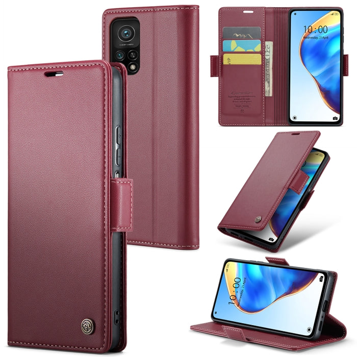 CaseMe 023 Mariposa Hebilla Litchi Textura RFID Funda de cuero antirrobo para teléfono, For Xiaomi Poco X5 Pro 5G, For Xiaomi Poco X5 5G, For Xiaomi Redmi 11A/12C, For Xiaomi 13 Lite, For Xiaomi 13 Pro, For Xiaomi 13                                    ...