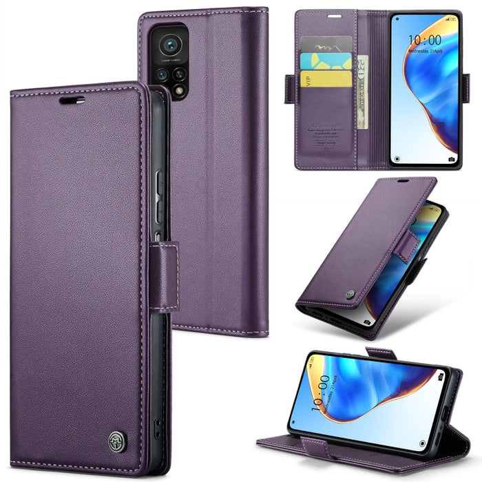 CaseMe 023 Mariposa Hebilla Litchi Textura RFID Funda de cuero antirrobo para teléfono, For Xiaomi Poco X5 Pro 5G, For Xiaomi Poco X5 5G, For Xiaomi Redmi 11A/12C, For Xiaomi 13 Lite, For Xiaomi 13 Pro, For Xiaomi 13                                    ...
