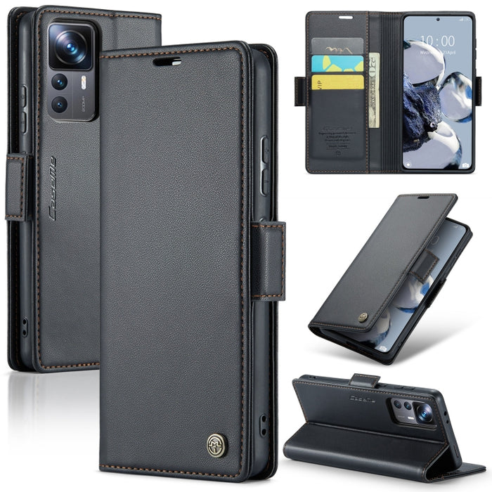 CaseMe 023 Mariposa Hebilla Litchi Textura RFID Funda de cuero antirrobo para teléfono, For Xiaomi Poco X5 Pro 5G, For Xiaomi Poco X5 5G, For Xiaomi Redmi 11A/12C, For Xiaomi 13 Lite, For Xiaomi 13 Pro, For Xiaomi 13                                    ...