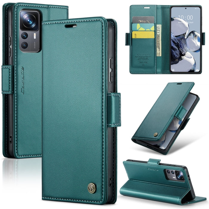 CaseMe 023 Mariposa Hebilla Litchi Textura RFID Funda de cuero antirrobo para teléfono, For Xiaomi Poco X5 Pro 5G, For Xiaomi Poco X5 5G, For Xiaomi Redmi 11A/12C, For Xiaomi 13 Lite, For Xiaomi 13 Pro, For Xiaomi 13                                    ...