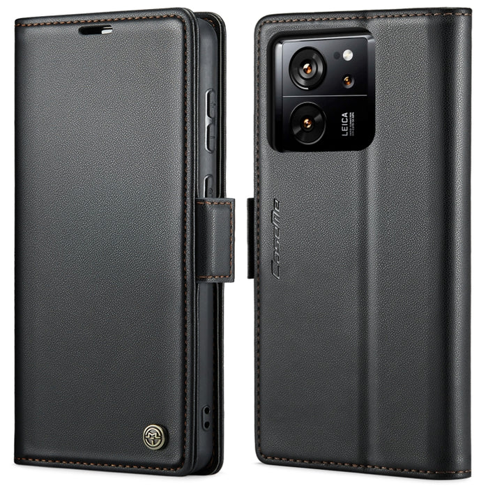 CaseMe 023 Mariposa Hebilla Litchi Textura RFID Funda de cuero antirrobo para teléfono, For Xiaomi Redmi Note 13 Pro 4G, For Xiaomi Redmi Note 13 4G, For Xiaomi Redmi 13C 4G / 13C 5G, For Xiaomi Poco C65 4G, For Xiaomi Poco X6 Pro 5G/Redmi K70E 5G     ...