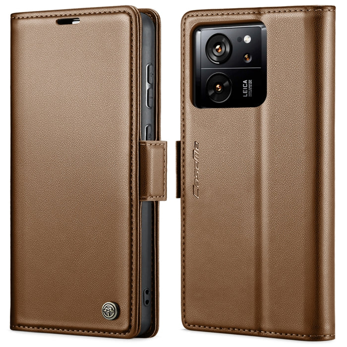 CaseMe 023 Mariposa Hebilla Litchi Textura RFID Funda de cuero antirrobo para teléfono, For Xiaomi Redmi Note 13 Pro 4G, For Xiaomi Redmi Note 13 4G, For Xiaomi Redmi 13C 4G / 13C 5G, For Xiaomi Poco C65 4G, For Xiaomi Poco X6 Pro 5G/Redmi K70E 5G     ...