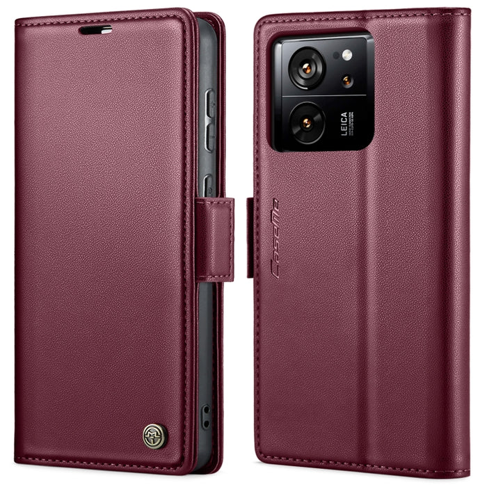 CaseMe 023 Mariposa Hebilla Litchi Textura RFID Funda de cuero antirrobo para teléfono, For Xiaomi Redmi Note 13 Pro 4G, For Xiaomi Redmi Note 13 4G, For Xiaomi Redmi 13C 4G / 13C 5G, For Xiaomi Poco C65 4G, For Xiaomi Poco X6 Pro 5G/Redmi K70E 5G     ...