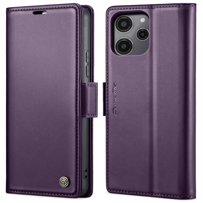 CaseMe 023 Mariposa Hebilla Litchi Textura RFID Funda de cuero antirrobo para teléfono, For Xiaomi Redmi Note 13 Pro 4G, For Xiaomi Redmi Note 13 4G, For Xiaomi Redmi 13C 4G / 13C 5G, For Xiaomi Poco C65 4G, For Xiaomi Poco X6 Pro 5G/Redmi K70E 5G     ...