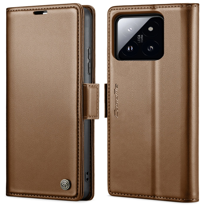 CaseMe 023 Mariposa Hebilla Litchi Textura RFID Funda de cuero antirrobo para teléfono, For Xiaomi Redmi Note 13 Pro 4G, For Xiaomi Redmi Note 13 4G, For Xiaomi Redmi 13C 4G / 13C 5G, For Xiaomi Poco C65 4G, For Xiaomi Poco X6 Pro 5G/Redmi K70E 5G     ...