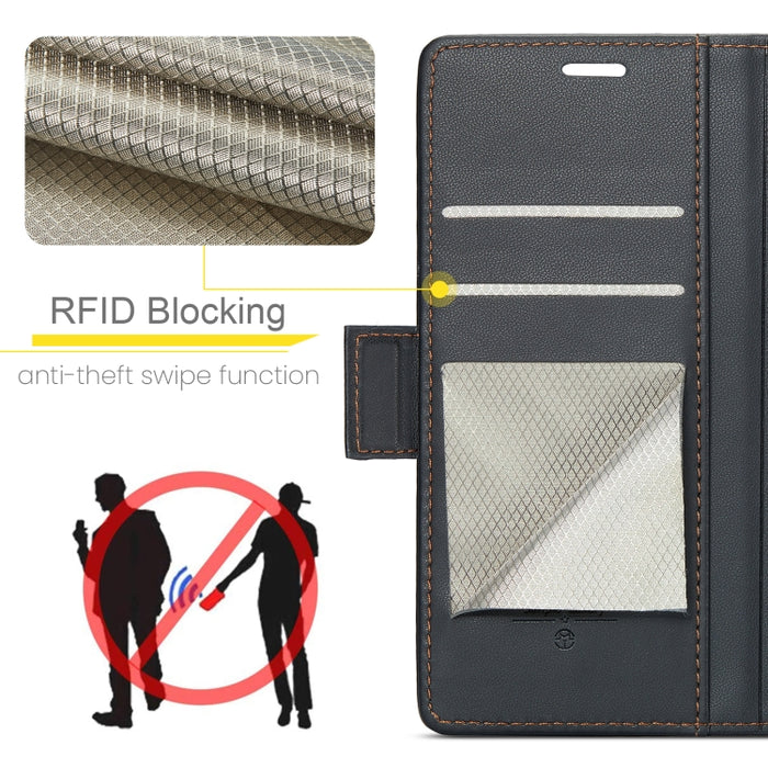CaseMe 023 Mariposa Hebilla Litchi Textura RFID Funda de cuero antirrobo para teléfono, For Xiaomi Redmi Note 13 Pro 4G, For Xiaomi Redmi Note 13 4G, For Xiaomi Redmi 13C 4G / 13C 5G, For Xiaomi Poco C65 4G, For Xiaomi Poco X6 Pro 5G/Redmi K70E 5G     ...