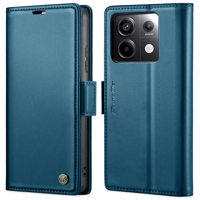 CaseMe 023 Mariposa Hebilla Litchi Textura RFID Funda de cuero antirrobo para teléfono, For Xiaomi Redmi Note 13 Pro 4G, For Xiaomi Redmi Note 13 4G, For Xiaomi Redmi 13C 4G / 13C 5G, For Xiaomi Poco C65 4G, For Xiaomi Poco X6 Pro 5G/Redmi K70E 5G     ...