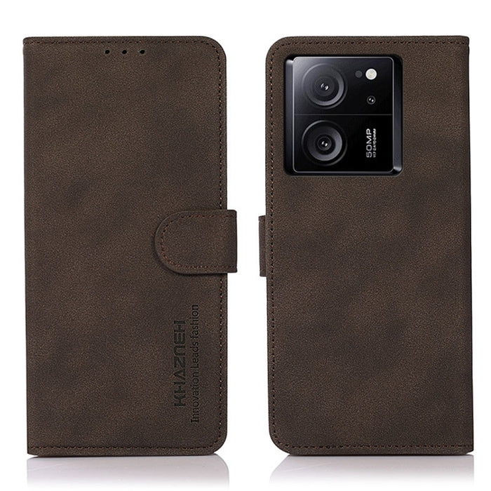 KHAZNEH Estuche para teléfono de cuero con textura mate, For Xiaomi Poco F6 / Redmi Turbo 3, For Xiaomi Poco F6 Pro, For Xiaomi Redmi K70 5G / K70 Pro 5G, For Xiaomi Redmi A3, For Xiaomi Redmi Note 13 4G, For Xiaomi Redmi K70E / POCO X6 Pro            ...