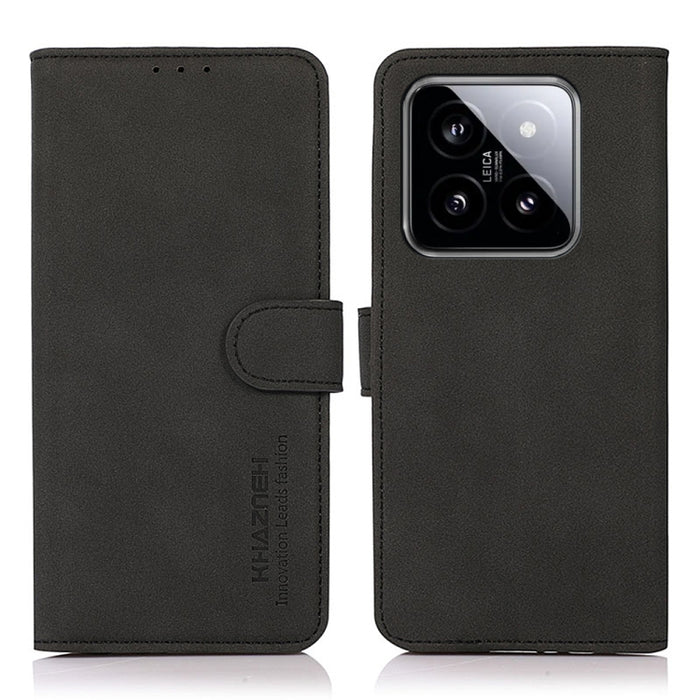KHAZNEH Estuche para teléfono de cuero con textura mate, For Xiaomi Poco F6 / Redmi Turbo 3, For Xiaomi Poco F6 Pro, For Xiaomi Redmi K70 5G / K70 Pro 5G, For Xiaomi Redmi A3, For Xiaomi Redmi Note 13 4G, For Xiaomi Redmi K70E / POCO X6 Pro            ...
