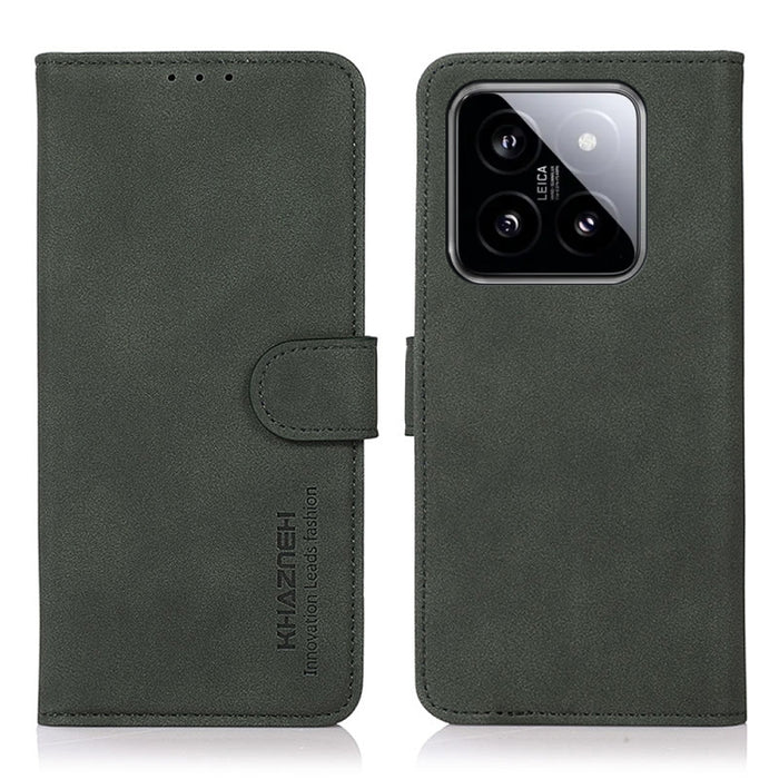 KHAZNEH Estuche para teléfono de cuero con textura mate, For Xiaomi Poco F6 / Redmi Turbo 3, For Xiaomi Poco F6 Pro, For Xiaomi Redmi K70 5G / K70 Pro 5G, For Xiaomi Redmi A3, For Xiaomi Redmi Note 13 4G, For Xiaomi Redmi K70E / POCO X6 Pro            ...