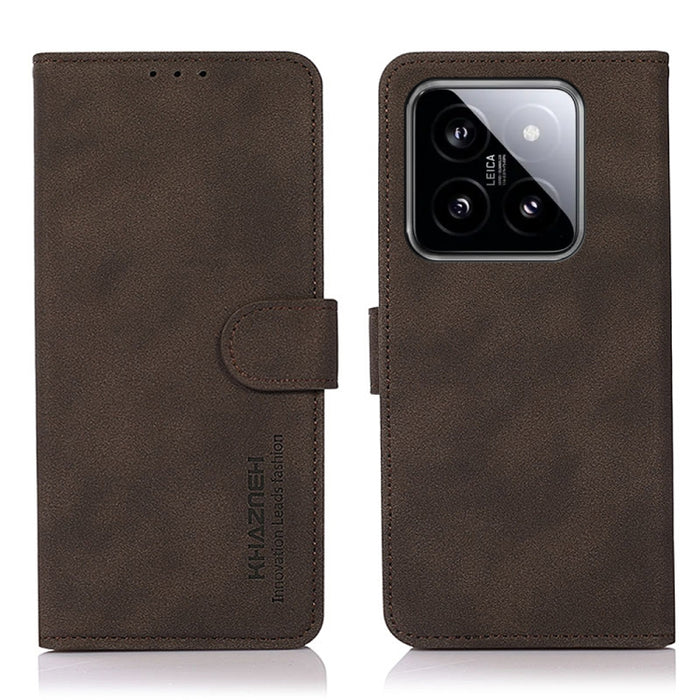KHAZNEH Estuche para teléfono de cuero con textura mate, For Xiaomi Poco F6 / Redmi Turbo 3, For Xiaomi Poco F6 Pro, For Xiaomi Redmi K70 5G / K70 Pro 5G, For Xiaomi Redmi A3, For Xiaomi Redmi Note 13 4G, For Xiaomi Redmi K70E / POCO X6 Pro            ...