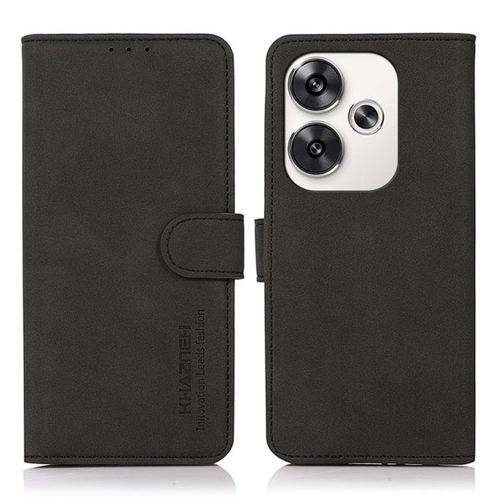 KHAZNEH Estuche para teléfono de cuero con textura mate, For Xiaomi Poco F6 / Redmi Turbo 3, For Xiaomi Poco F6 Pro, For Xiaomi Redmi K70 5G / K70 Pro 5G, For Xiaomi Redmi A3, For Xiaomi Redmi Note 13 4G, For Xiaomi Redmi K70E / POCO X6 Pro            ...