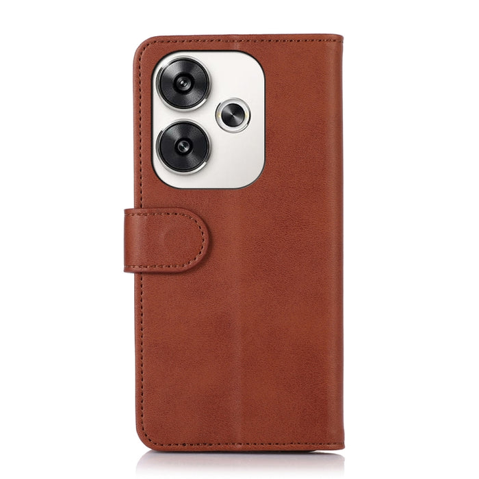 Estuche para teléfono de cuero con textura de vaca, For Xiaomi Poco F6 / Redmi Turbo 3, For Xiaomi Poco F6 Pro, For Xiaomi Redmi K70 5G / K70 Pro 5G, For Xiaomi Redmi A3, For Xiaomi Redmi 13C, For Xiaomi Redmi Note 13 Pro 4G / POCO M6 Pro              ...