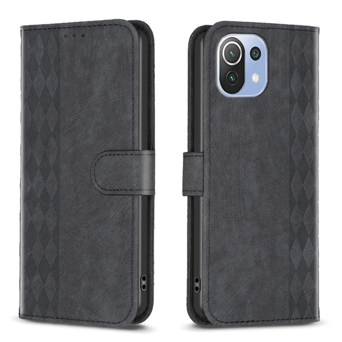 Estuche para teléfono de cuero en relieve a cuadros, For Xiaomi 13 Pro, For Xiaomi 13, For Xiaomi 12T / 12T Pro, For Xiaomi Redmi Note 11 Pro, For Xiaomi 12 Lite, For Xiaomi Redmi 10 5G / Note 11E, For Xiaomi Redmi 10C, For Xiaomi Redmi Note 11        ...