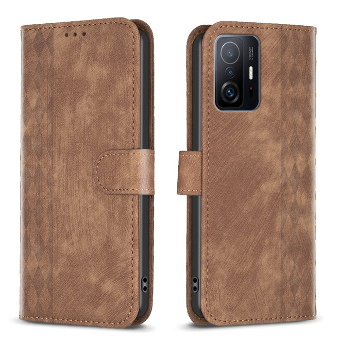 Estuche para teléfono de cuero en relieve a cuadros, For Xiaomi 13 Pro, For Xiaomi 13, For Xiaomi 12T / 12T Pro, For Xiaomi Redmi Note 11 Pro, For Xiaomi 12 Lite, For Xiaomi Redmi 10 5G / Note 11E, For Xiaomi Redmi 10C, For Xiaomi Redmi Note 11        ...