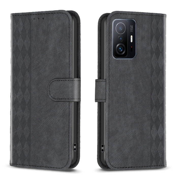 Estuche para teléfono de cuero en relieve a cuadros, For Xiaomi 13 Pro, For Xiaomi 13, For Xiaomi 12T / 12T Pro, For Xiaomi Redmi Note 11 Pro, For Xiaomi 12 Lite, For Xiaomi Redmi 10 5G / Note 11E, For Xiaomi Redmi 10C, For Xiaomi Redmi Note 11        ...