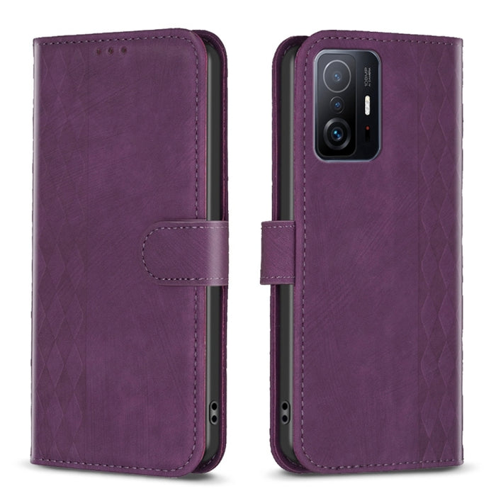 Estuche para teléfono de cuero en relieve a cuadros, For Xiaomi 13 Pro, For Xiaomi 13, For Xiaomi 12T / 12T Pro, For Xiaomi Redmi Note 11 Pro, For Xiaomi 12 Lite, For Xiaomi Redmi 10 5G / Note 11E, For Xiaomi Redmi 10C, For Xiaomi Redmi Note 11        ...