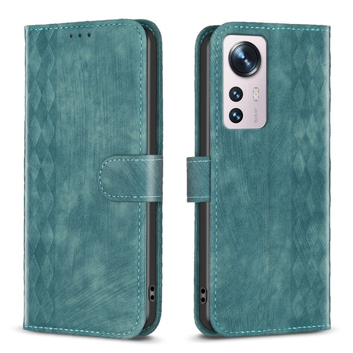 Estuche para teléfono de cuero en relieve a cuadros, For Xiaomi 13 Pro, For Xiaomi 13, For Xiaomi 12T / 12T Pro, For Xiaomi Redmi Note 11 Pro, For Xiaomi 12 Lite, For Xiaomi Redmi 10 5G / Note 11E, For Xiaomi Redmi 10C, For Xiaomi Redmi Note 11        ...