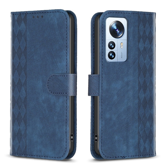 Estuche para teléfono de cuero en relieve a cuadros, For Xiaomi 13 Pro, For Xiaomi 13, For Xiaomi 12T / 12T Pro, For Xiaomi Redmi Note 11 Pro, For Xiaomi 12 Lite, For Xiaomi Redmi 10 5G / Note 11E, For Xiaomi Redmi 10C, For Xiaomi Redmi Note 11        ...