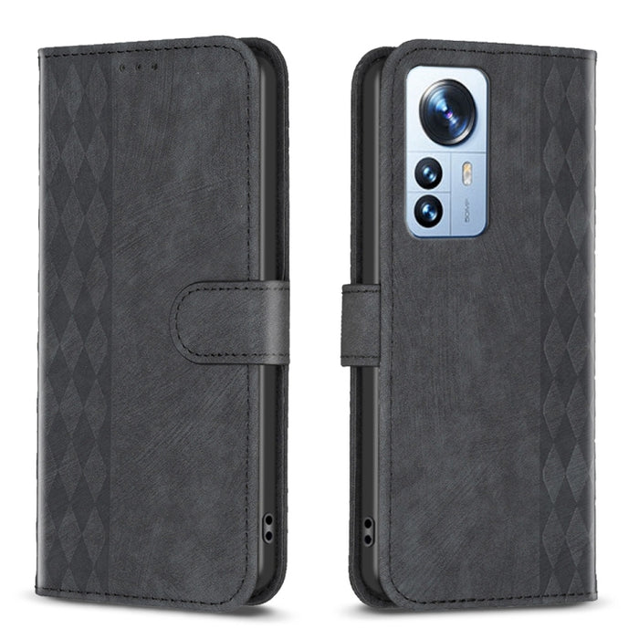 Estuche para teléfono de cuero en relieve a cuadros, For Xiaomi 13 Pro, For Xiaomi 13, For Xiaomi 12T / 12T Pro, For Xiaomi Redmi Note 11 Pro, For Xiaomi 12 Lite, For Xiaomi Redmi 10 5G / Note 11E, For Xiaomi Redmi 10C, For Xiaomi Redmi Note 11        ...