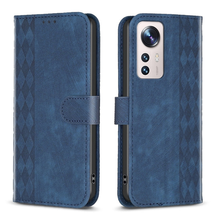 Estuche para teléfono de cuero en relieve a cuadros, For Xiaomi 13 Pro, For Xiaomi 13, For Xiaomi 12T / 12T Pro, For Xiaomi Redmi Note 11 Pro, For Xiaomi 12 Lite, For Xiaomi Redmi 10 5G / Note 11E, For Xiaomi Redmi 10C, For Xiaomi Redmi Note 11        ...