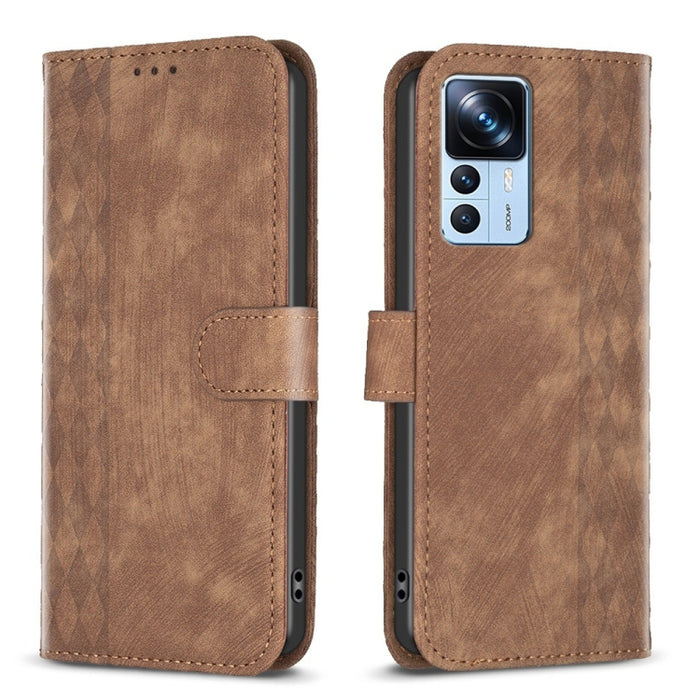 Estuche para teléfono de cuero en relieve a cuadros, For Xiaomi 13 Pro, For Xiaomi 13, For Xiaomi 12T / 12T Pro, For Xiaomi Redmi Note 11 Pro, For Xiaomi 12 Lite, For Xiaomi Redmi 10 5G / Note 11E, For Xiaomi Redmi 10C, For Xiaomi Redmi Note 11        ...