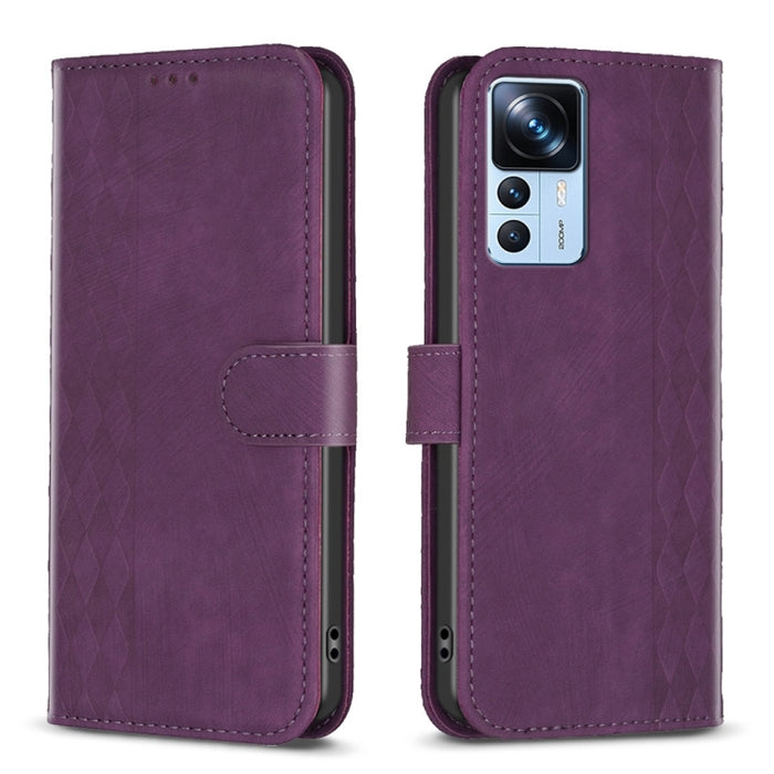 Estuche para teléfono de cuero en relieve a cuadros, For Xiaomi 13 Pro, For Xiaomi 13, For Xiaomi 12T / 12T Pro, For Xiaomi Redmi Note 11 Pro, For Xiaomi 12 Lite, For Xiaomi Redmi 10 5G / Note 11E, For Xiaomi Redmi 10C, For Xiaomi Redmi Note 11        ...