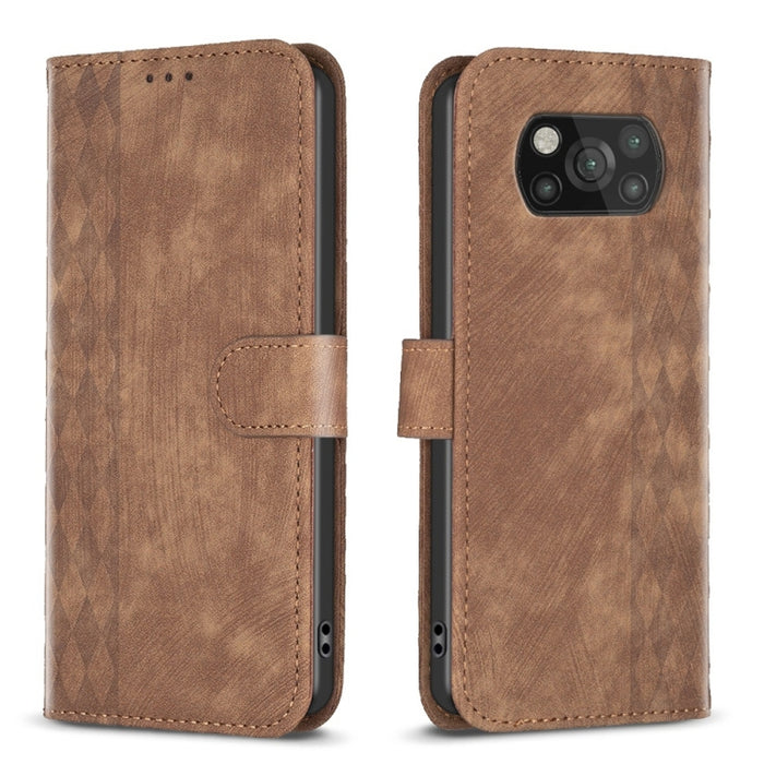 Estuche para teléfono de cuero en relieve a cuadros, For Xiaomi 13 Pro, For Xiaomi 13, For Xiaomi 12T / 12T Pro, For Xiaomi Redmi Note 11 Pro, For Xiaomi 12 Lite, For Xiaomi Redmi 10 5G / Note 11E, For Xiaomi Redmi 10C, For Xiaomi Redmi Note 11        ...